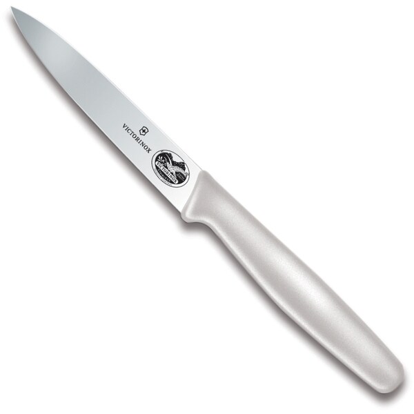 Swiss Army Brands 2023 Victorinox 40809 Kitchen White Paring - Large Handle, Spear Point, 4In Blade, Straight Edge VIC-5.0707.S - main